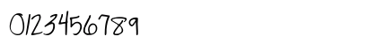 Cedarville Cursive Regular Numeric Preview