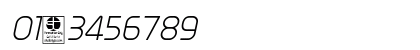 Typo Oval Light Demo Italic Numeric Preview