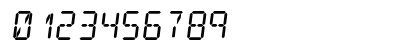 Digit Tech 14 Italic Numeric Preview