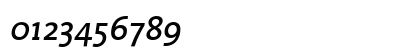 Malcom Medium Italic Numeric Preview