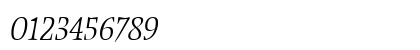 ObeliskITC TT Light Italic Numeric Preview