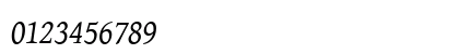 Gentium Basic Italic Numeric Preview