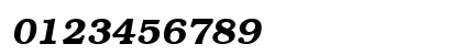 Brooklyn Bold Italic Numeric Preview