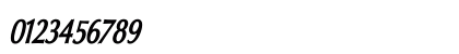 Oregon LDO Condensed Bold Oblique Numeric Preview