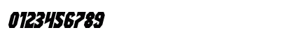 Warrior Nation Italic Numeric Preview