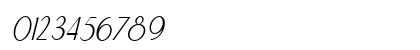 Cafgone Italic Numeric Preview
