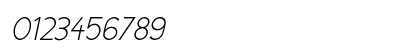 Cicle Fina Italic Numeric Preview
