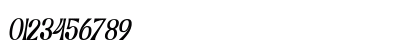 Grand Paradiso Italic Numeric Preview