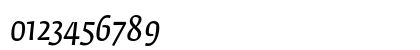 Fedra Serif A Book Italic Numeric Preview