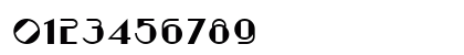 Artisual Deco DEMO Regular Numeric Preview