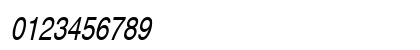 AlpsThin Italic Numeric Preview
