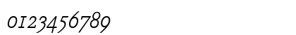 Corporate E Expert BQ Light Italic Numeric Preview