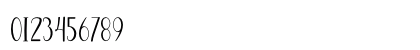 December Script Regular Numeric Preview
