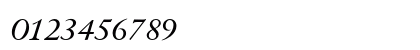 Augereau SemiBold Italic Numeric Preview