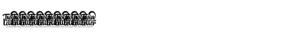Valonik Black Slant Regular Numeric Preview