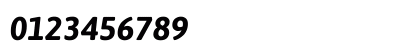 Asap Bold Italic Numeric Preview