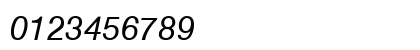 MAC C Swiss Italic Numeric Preview