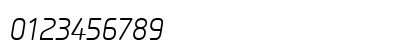 PF Isotext Pro Light Italic Numeric Preview