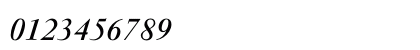 PF Garamond Classic Bold Italic Numeric Preview