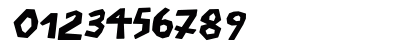 BullerBuPapercut Bold Italic Preview