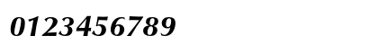 Classico URW Bold Italic Numeric Preview