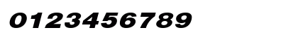HelveticaExtObl-Heavy Regular Numeric Preview