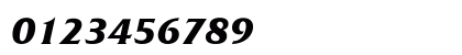 Friz Quadrata Bold Italic Numeric Preview