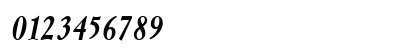 MyslNarrowC BoldItalic Numeric Preview