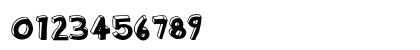 BlockheadFace-Black Black Numeric Preview