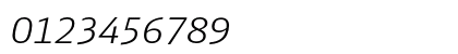 DB Head Alternate Light Italic Numeric Preview