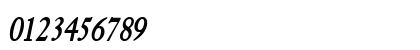BlissCondensed BoldItalic Numeric Preview