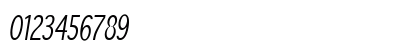 SansibarCX-Condensed Medium Italic Numeric Preview