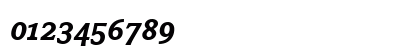 Avance Bold Italic Numeric Preview