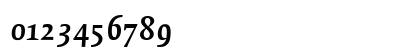 Quadraat Bold Italic Numeric Preview