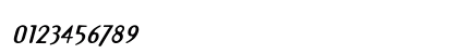 Draft Plate Black Italic Numeric Preview