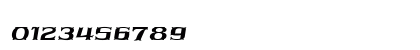 AAA Chandrakasem 59 Italic Numeric Preview