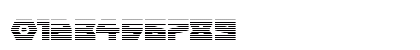 Cyberform Gradient Regular Numeric Preview