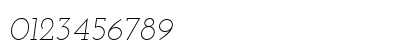Josefin Slab Light Italic Numeric Preview