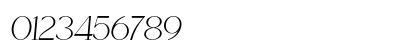 Cellofy Thin Ita Italic Numeric Preview