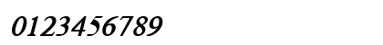 Standard Greek Bold Italic Numeric Preview