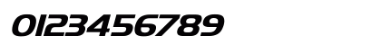 SLO_Handel_Gothic Bold Italic Numeric Preview