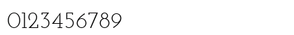 Josefin Slab Regular Numeric Preview