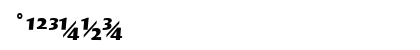Quadraat Display Bold Italic Numeric Preview