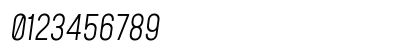 Mohave Light Italic Numeric Preview