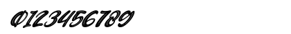 Candywell Italic Regular Numeric Preview