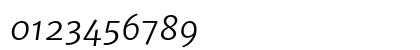 Merriweather Sans Light Italic Numeric Preview