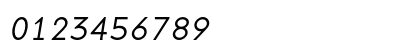 BaseMono Medium Italic Numeric Preview