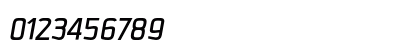 Downtempo MediumItalic Numeric Preview