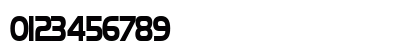 HanzelThin Bold Numeric Preview