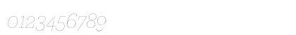 ArcherPro Hairline Italic Numeric Preview